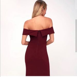 Lulu’s off the shoulder maxi dress